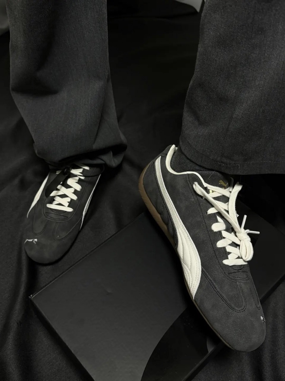 PUMA SPEEDCAT FADED 復古炭黑 灰黑 奶油白 焦糖底 做舊 麂皮 賽車鞋 男女鞋 403688-03 / 預購