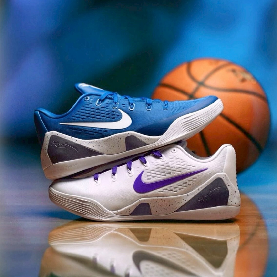 Nike Kobe 9 Elite Low EM Protro 皇家藍白/白紫 科比 曼巴 實戰籃球鞋