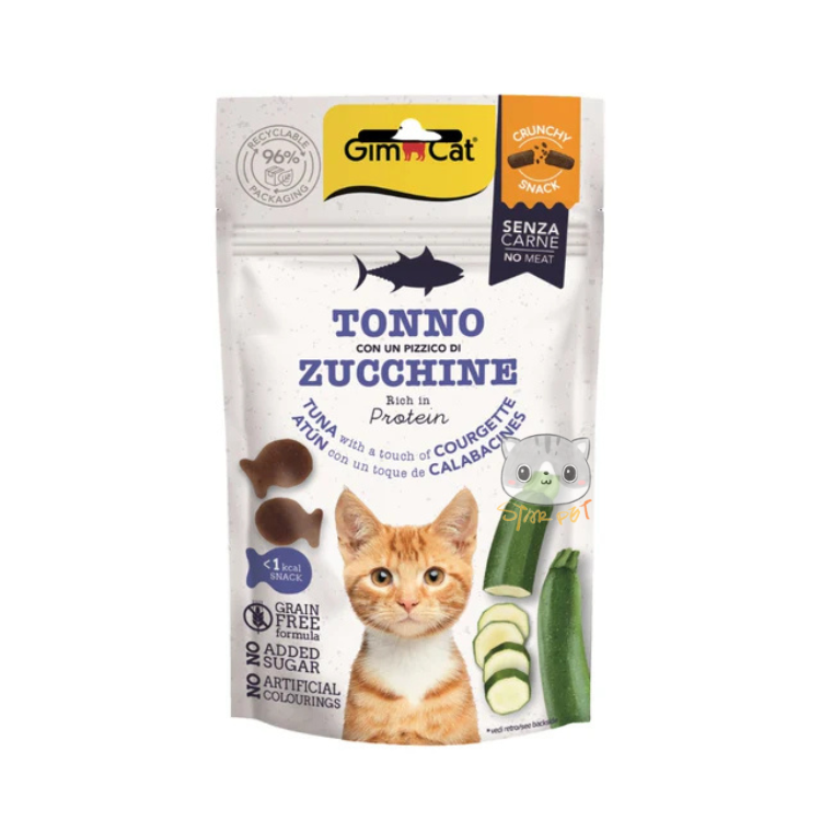 Gimcat 無穀物鬆脆吞拿魚西葫蘆貓小食 50g