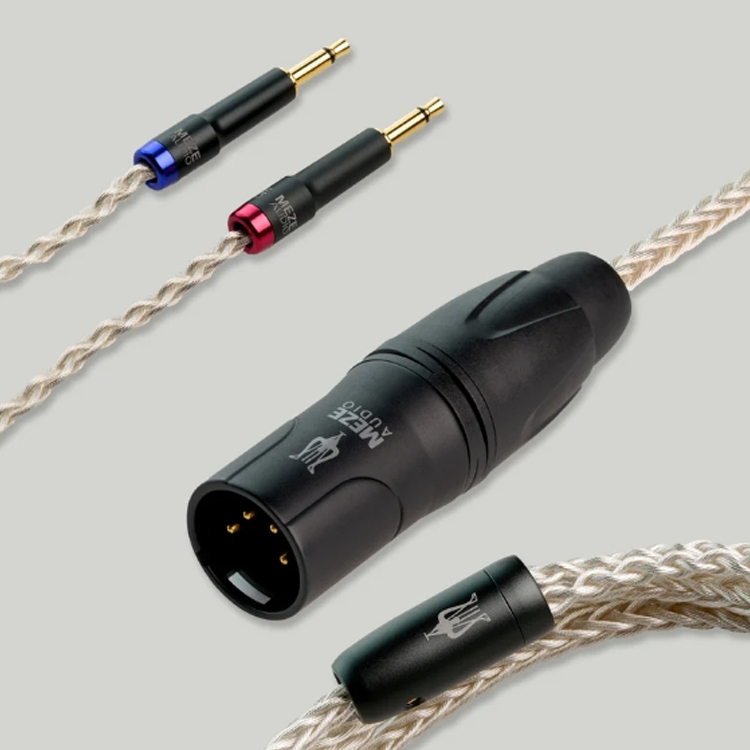 羅馬尼亞 MEZE – XLR 4-pin > 3.5mm MONO SILVER-PLATED PCUHD PREMIUM CABLE | 109PRO, 99 Series, LIRIC 耳機專用
