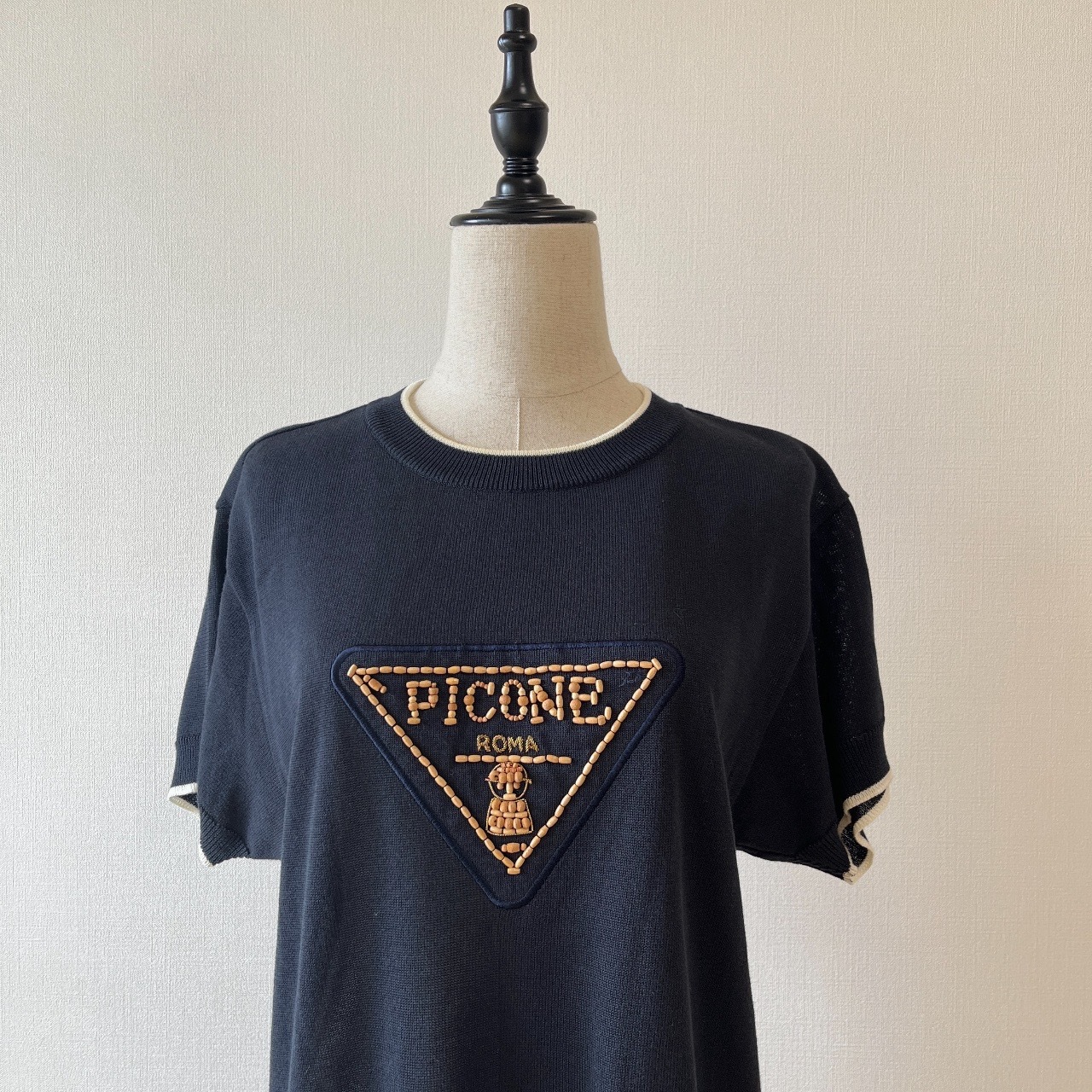 日本製黑色針織連身裙