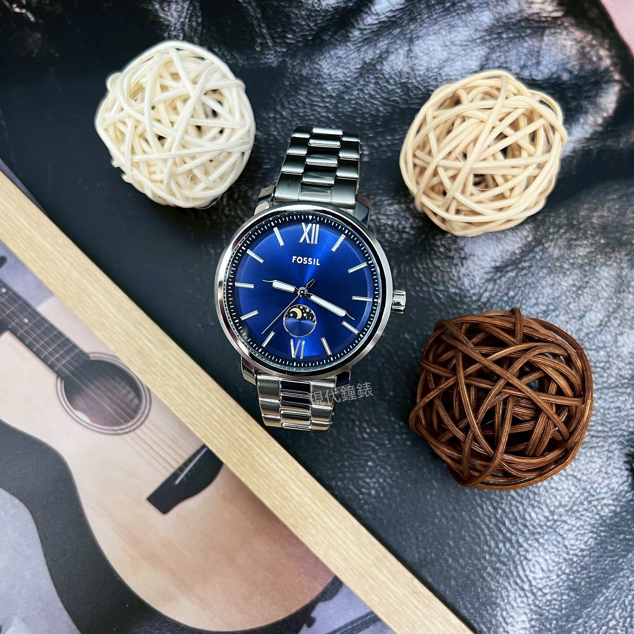 【FOSSIL】美式經典日月相腕錶BQ2909 42mm 現代鐘錶