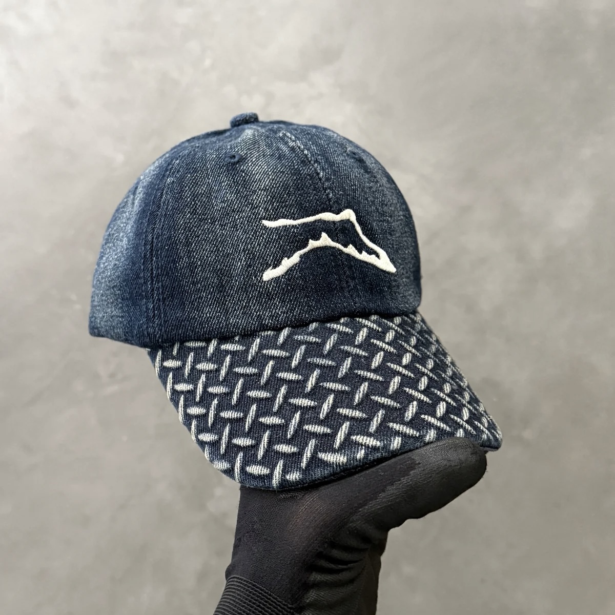 AKIMBO CLUB Denim Diamond Plate Range Cap 單寧牛仔老帽帽子
