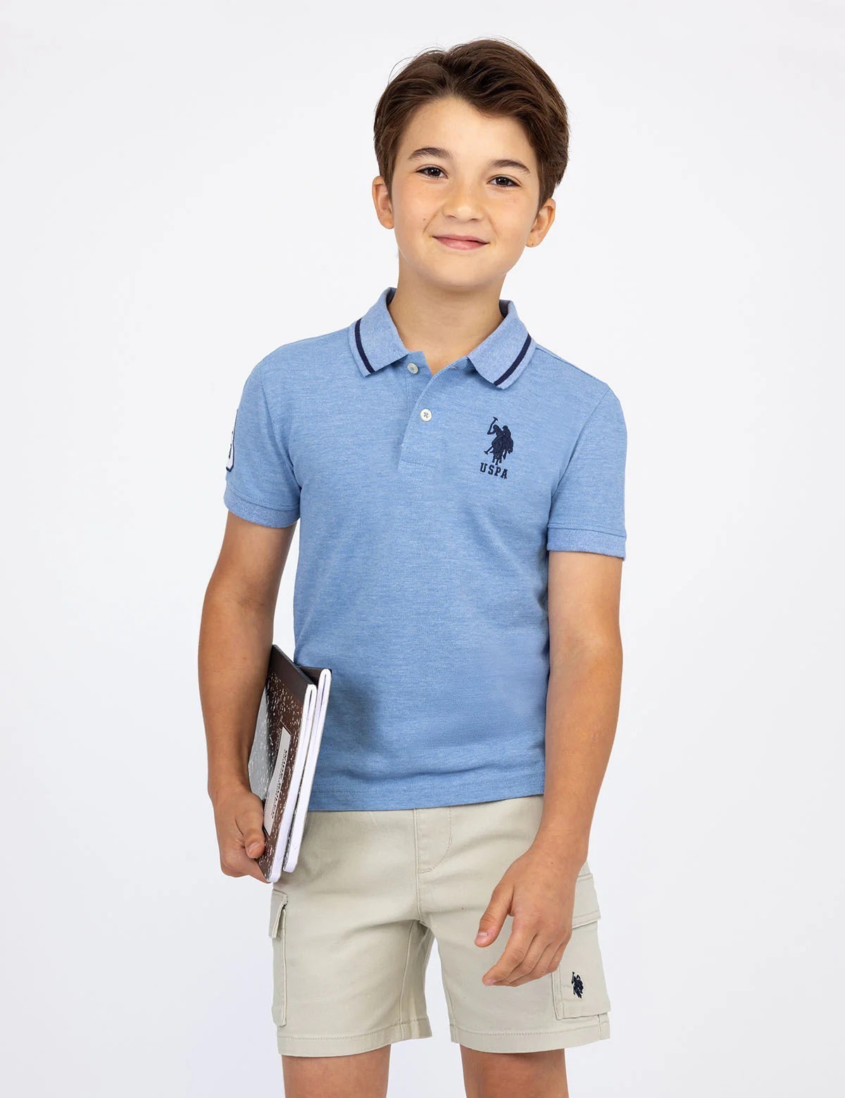 【現貨】U.S. POLO ASSN LL071620 男童有領短袖上衣 (12A685-3R00A)