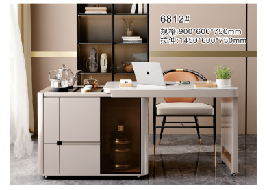 智能辦公泡茶桌（高款｜白色）