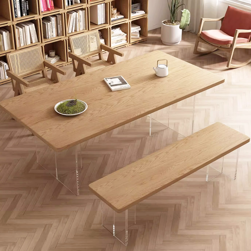 〖特惠款〗懸浮實木長桌 FP-0103