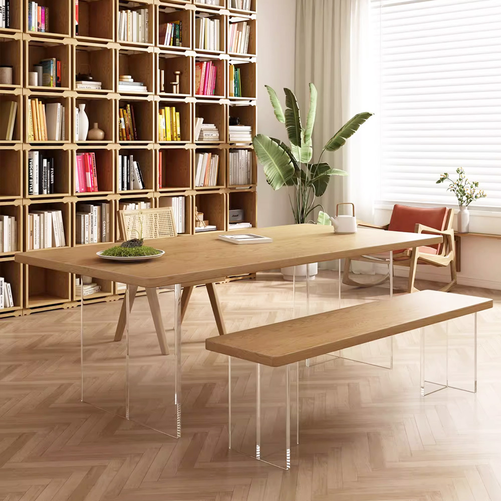 〖特惠款〗懸浮實木長桌 FP-0103