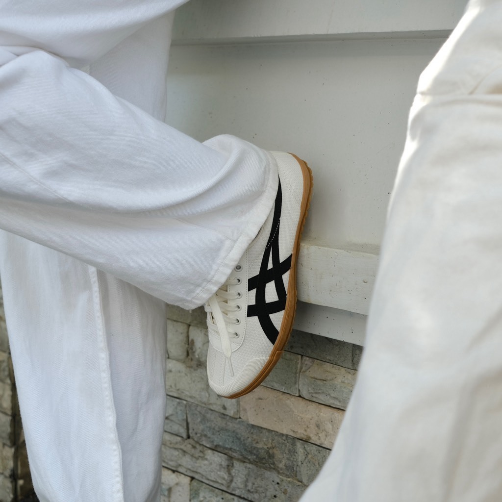 ASICS TSG-110 黑白焦糖 薄底復古鞋