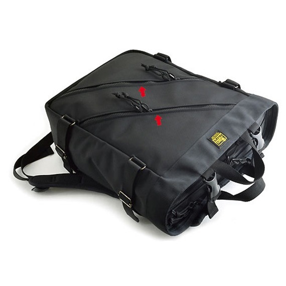 VanNuys D566 Double Zipper Tote Backpack