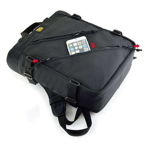 VanNuys D566 Double Zipper Tote Backpack