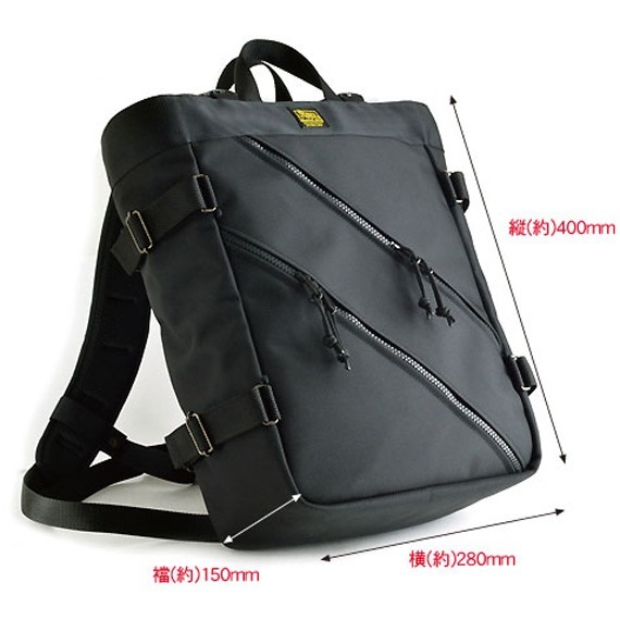 VanNuys D564 Double Zipper Tote Backpack