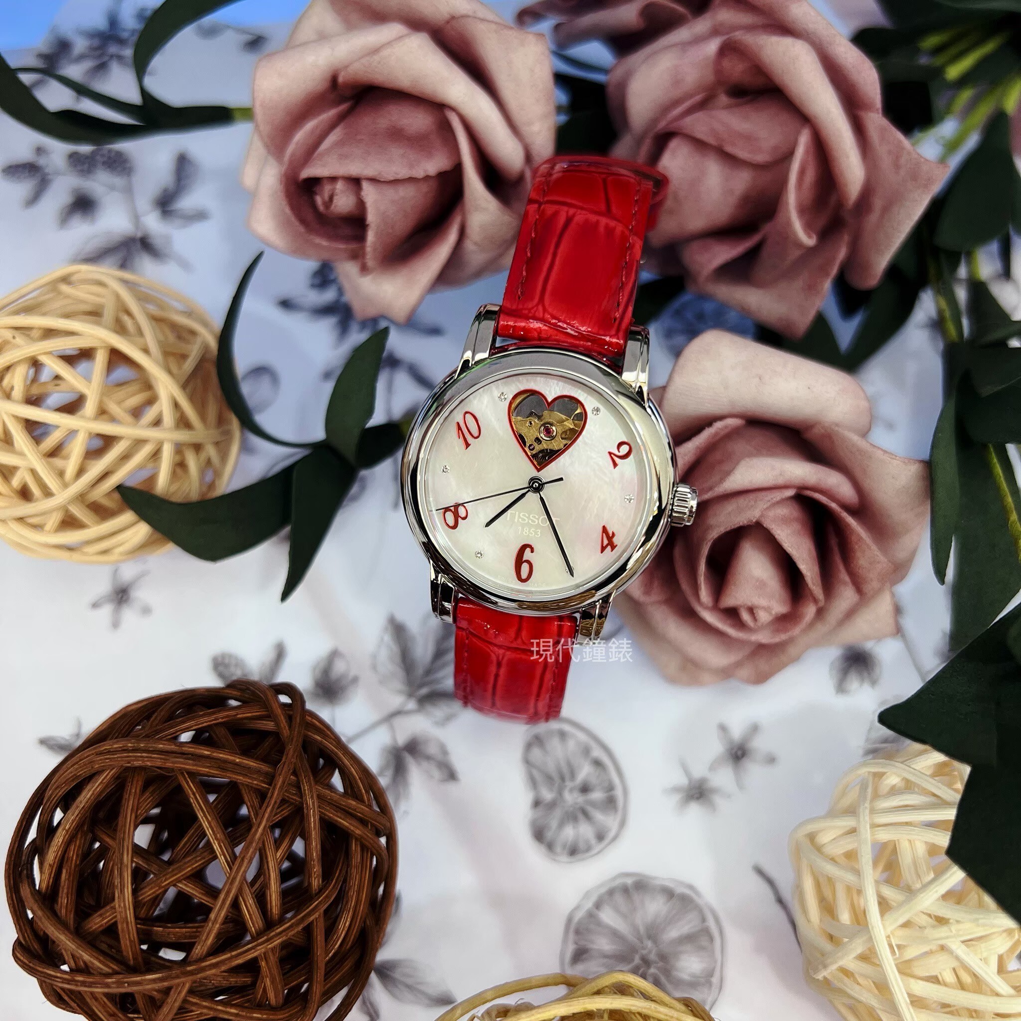 【TISSOT天梭】開芯鏤空機械女腕錶T050207161162 34mm 現代鐘錶