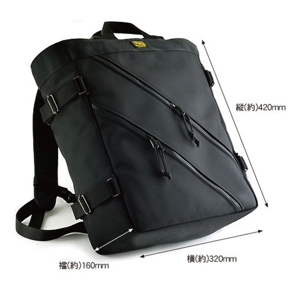 VanNuys D566 Double Zipper Tote Backpack