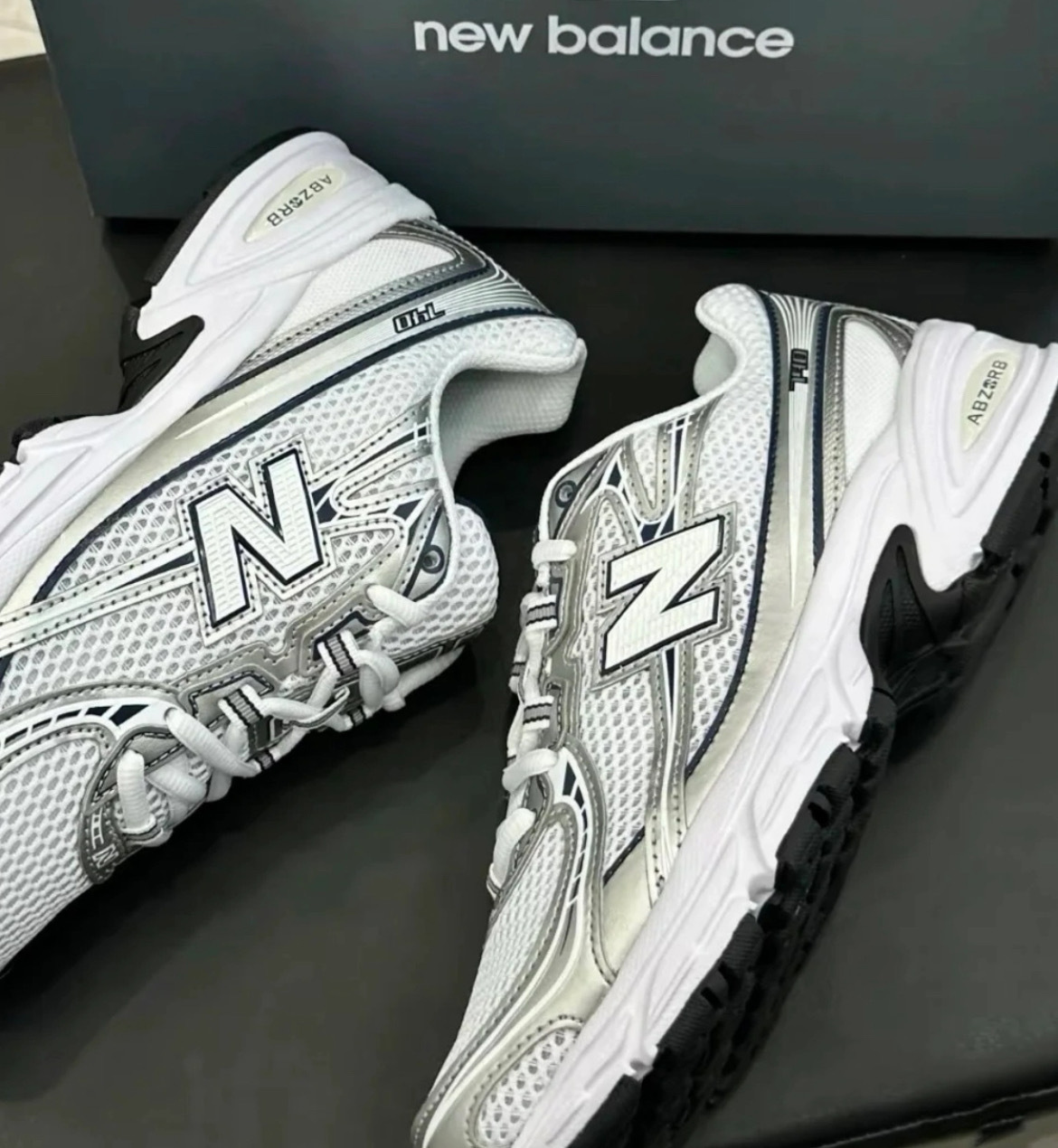 男女鞋 NEW BALANCE 740 白銀藍 網布 透氣 復古 老爹鞋 休閒鞋【U740WN2】NB740