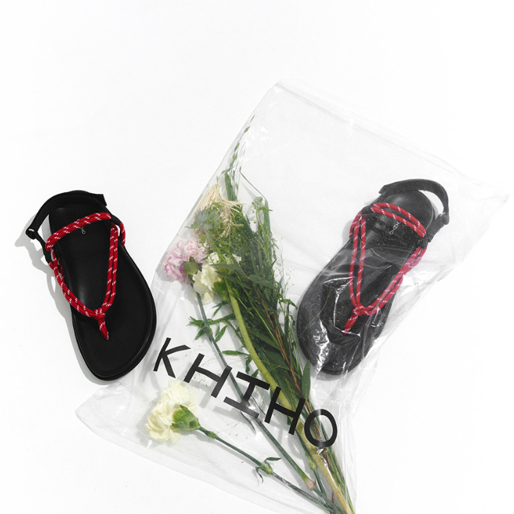韓國 KHIHO EZROPE繩索涼鞋 紅色
