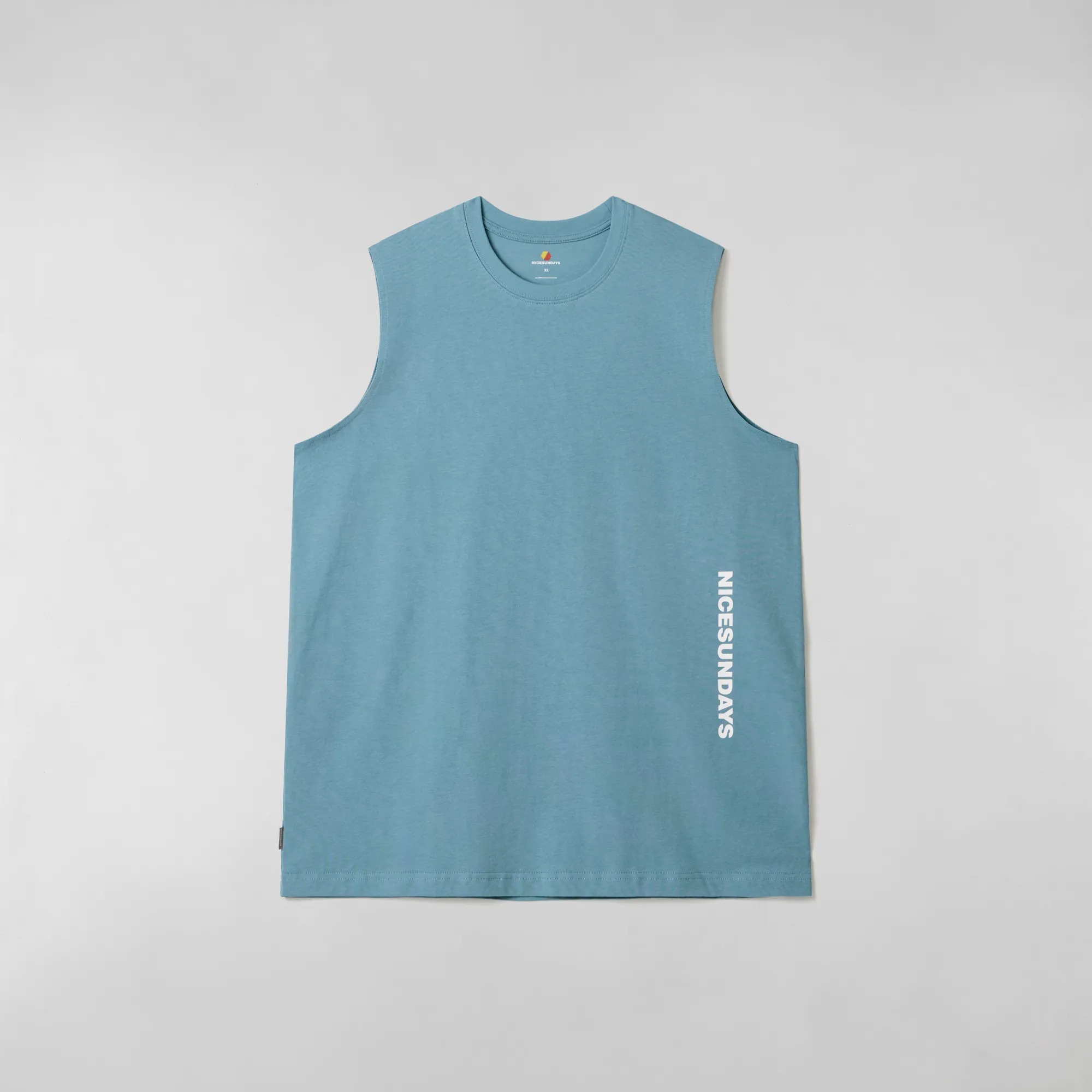 NICESUNDAYS | Logo Tank Top "Blue"