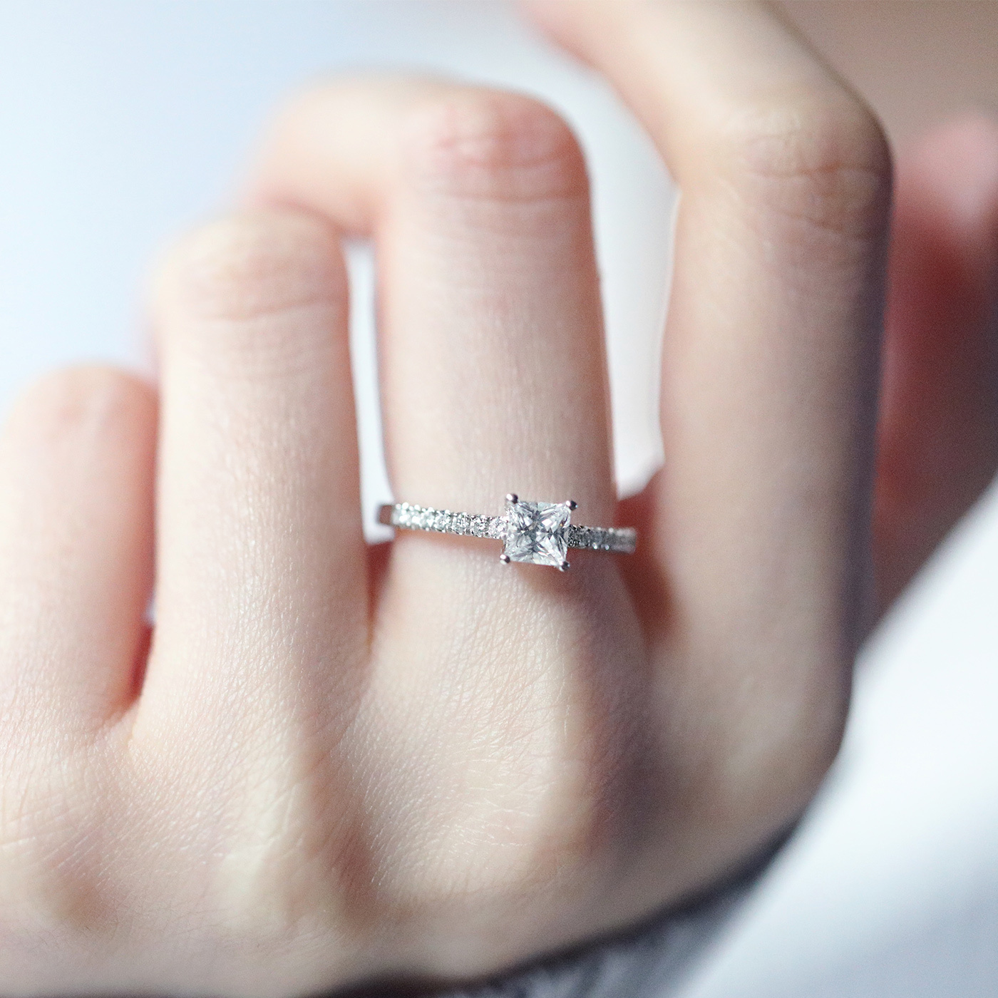 瞬光成詩 － GIA50分鑽石戒指