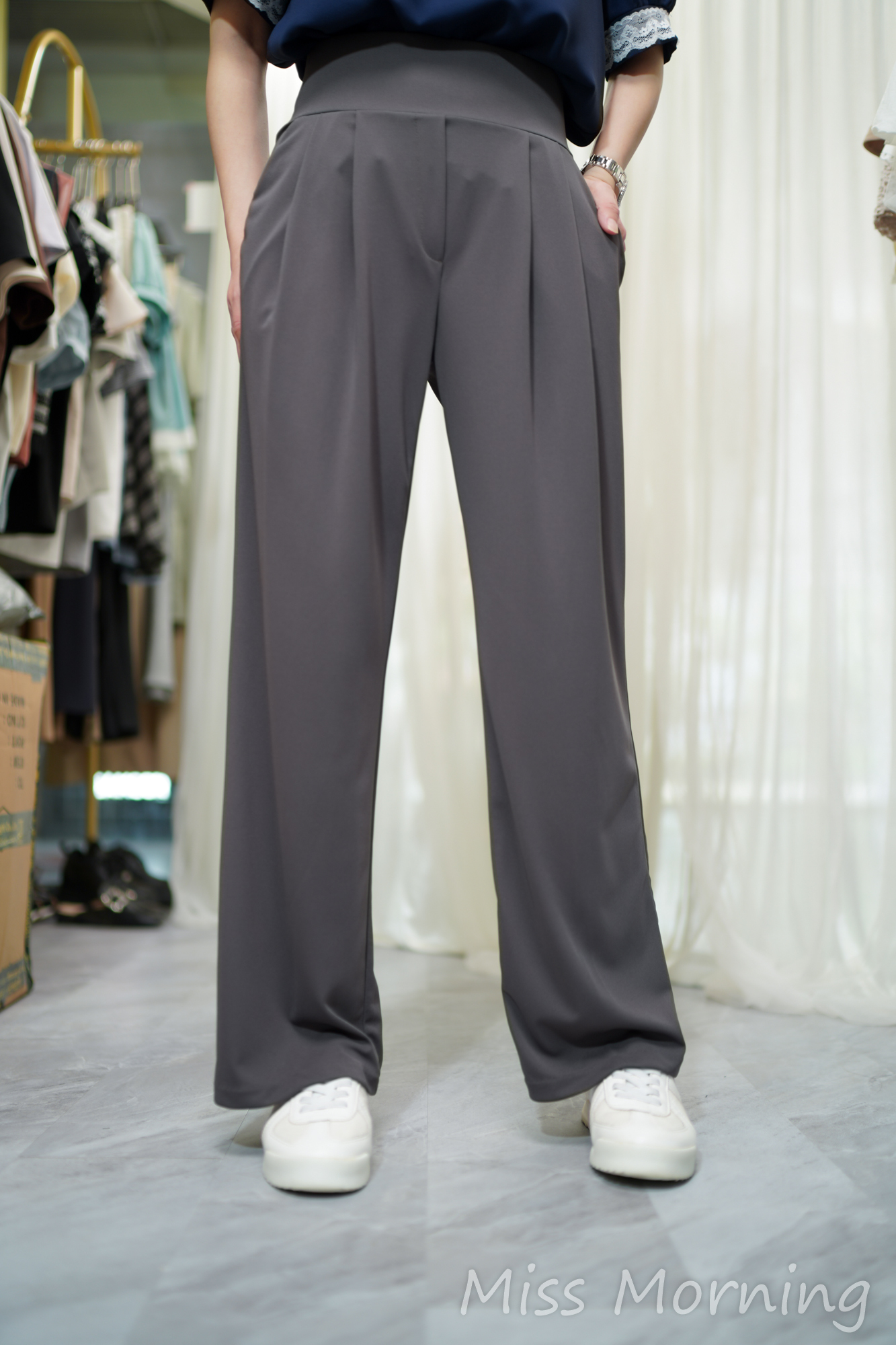 包腩修長顯瘦涼感褲(33993)