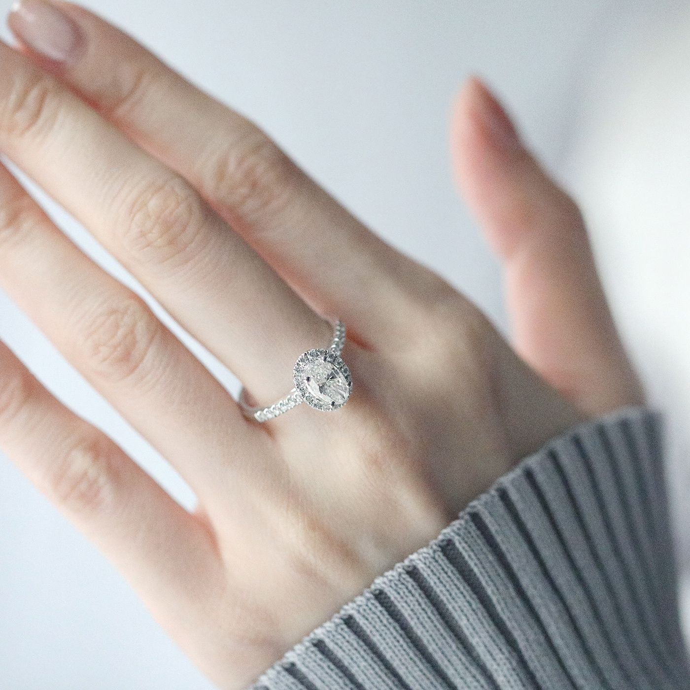 心月長明 — GIA1克拉鑽石戒指