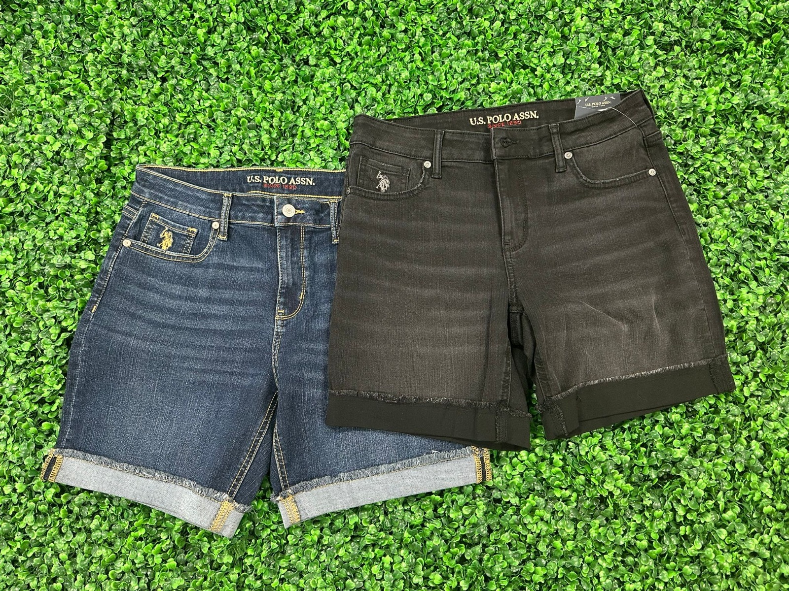 【現貨】U.S. POLO ASSN LL071631女裝牛仔短褲(215639DU)