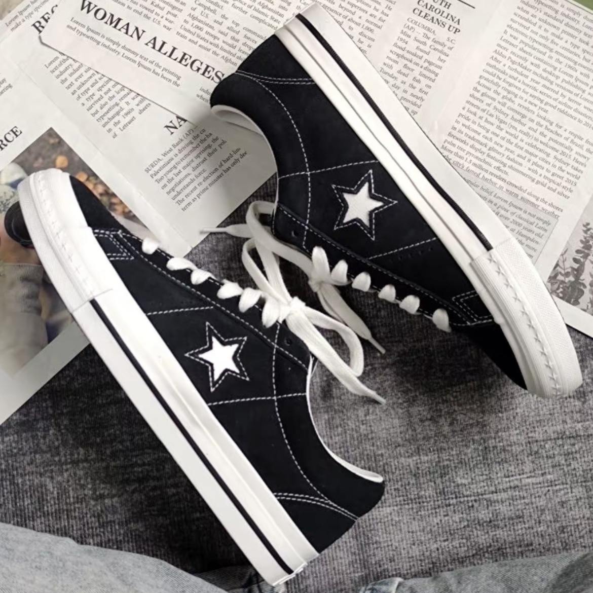 CONVERSE ONE STAR 96 OX 經典 黑白 低筒 滑板鞋 男 女鞋 A14711C