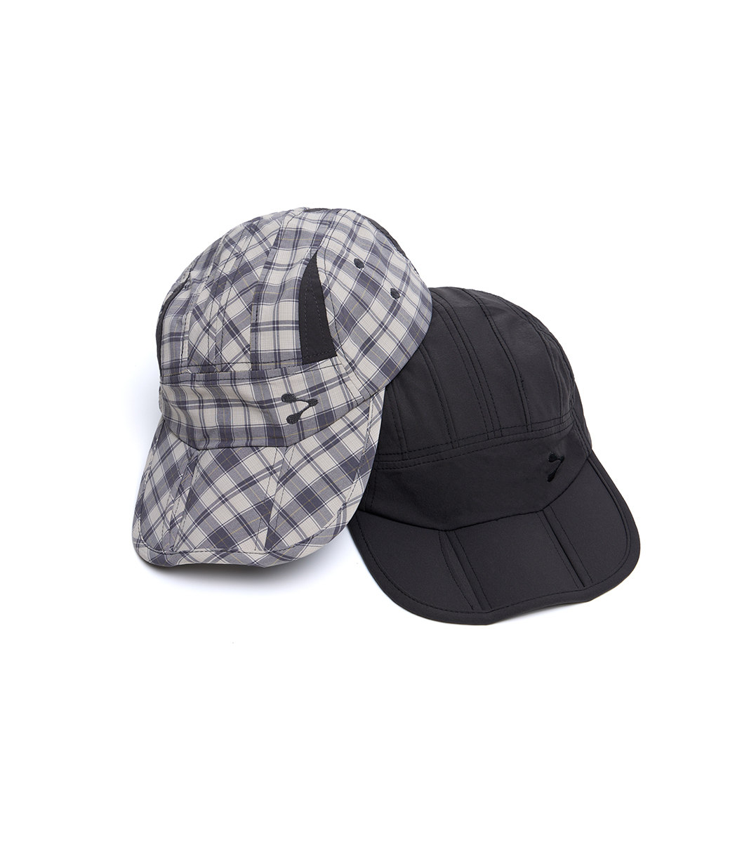 nozzle quiz®｜Foldable Cap (深灰/格紋)