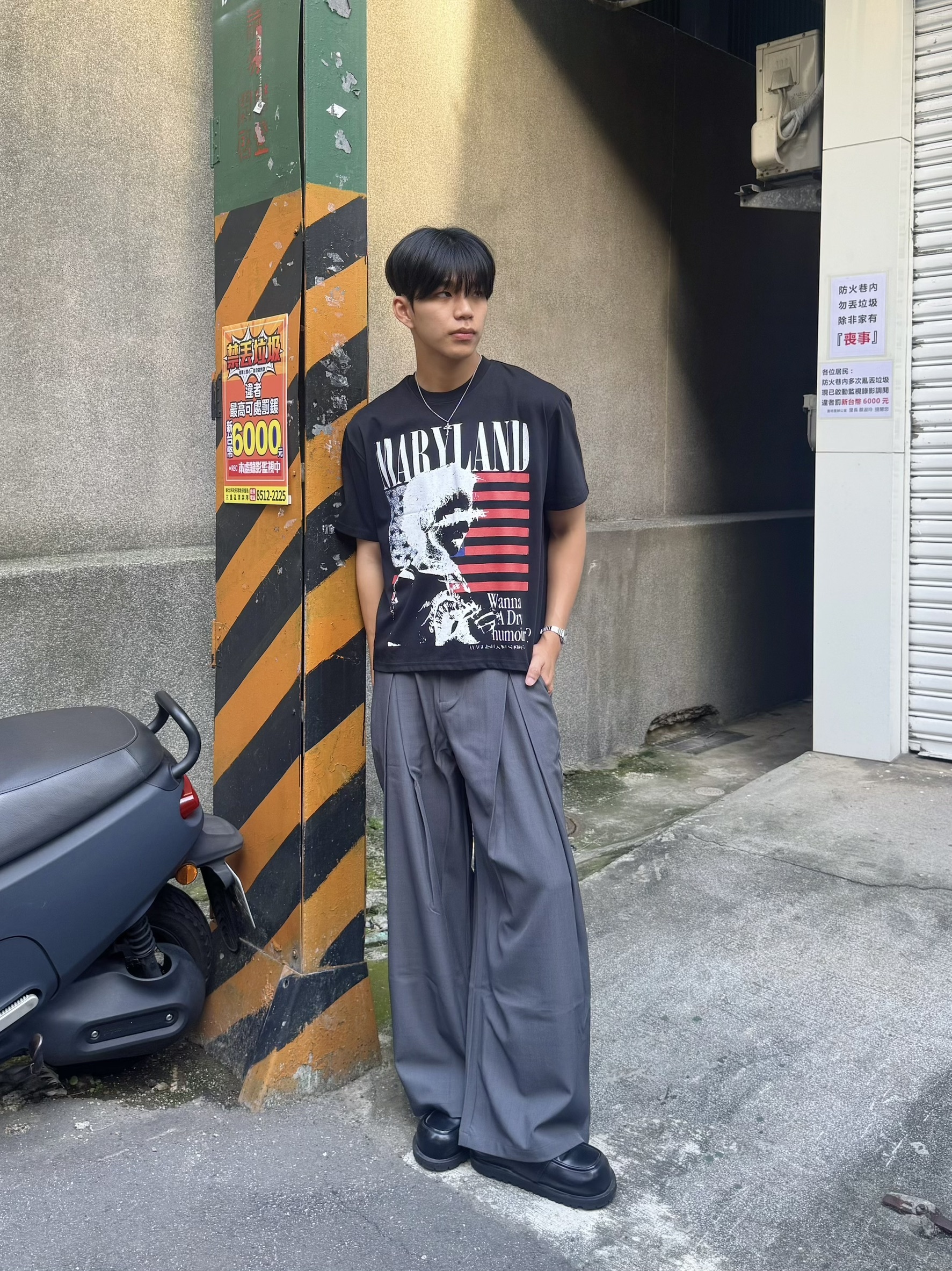 美國國旗短版BOXY短袖 (3color)