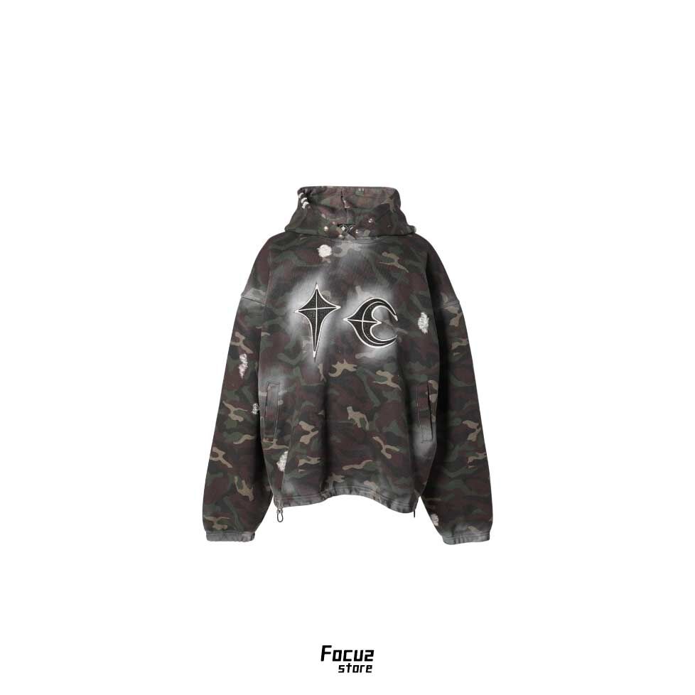 【Focus Store】預購 Thug Club Sprayed Camoflage Rock Hoodie "Camo" 迷彩帽T