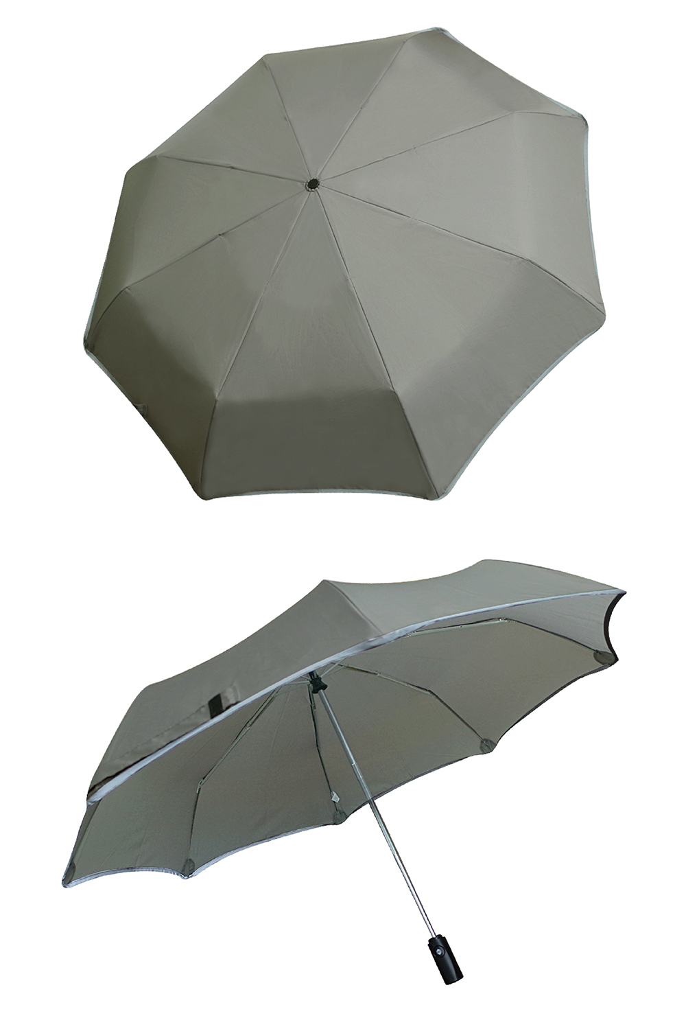 【RAINSTORY探索家系列】亞麻灰抗UV個人加大自動傘
