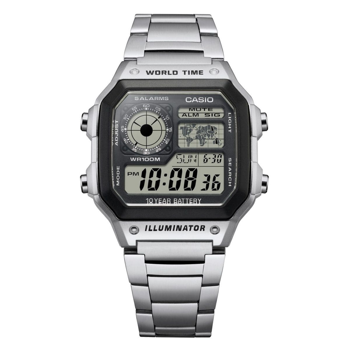 Casio 復古跳字錶 AE-1200WHD-1A