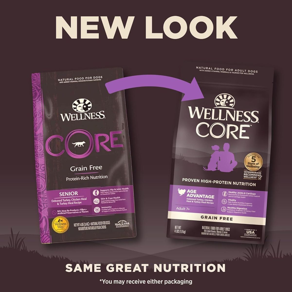 Wellness Core 老犬配方﹙無穀物﹚4lb / 12lb / 22lb( 新包裝)