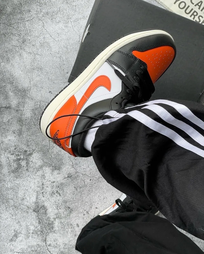 NIKE AIR JORDAN 1 Shattered Backboard Alternate AJ1 扣碎 黑白橘 復古 籃球鞋 553558-081