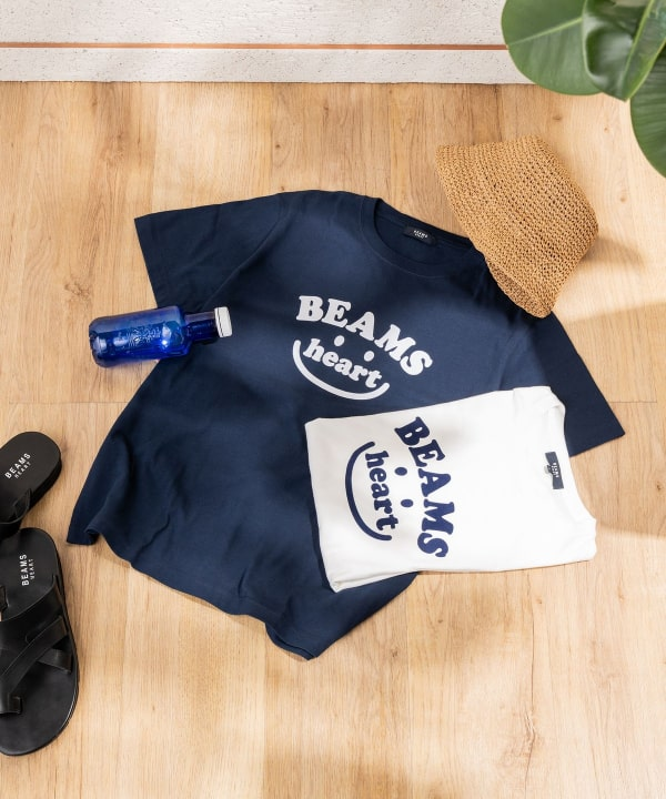 2025SS BEAMS HEART 植絨 印刷 微笑 LOGO 短T 現貨 42080031147
