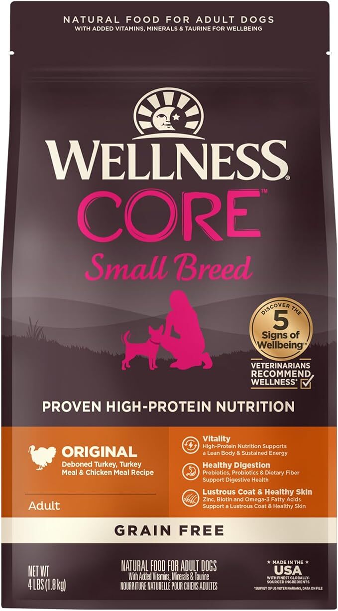 Wellness Core 小型成犬專用配方﹙無穀物﹚ 4lb/12lb( 新包裝)