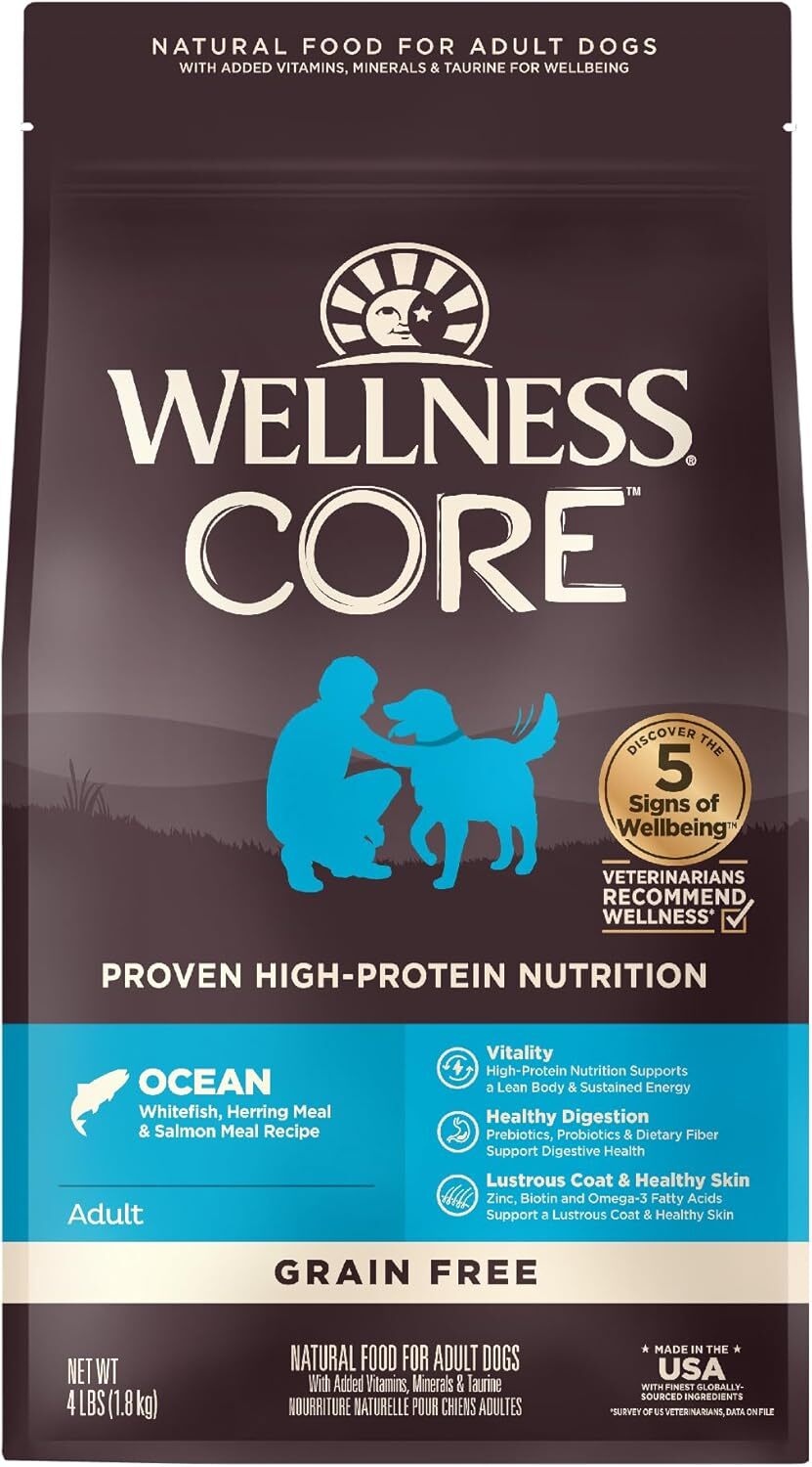 Wellness Core  Whitefish, Herring, Salmon, Menhaden Fish．4lb/12lb/22lb