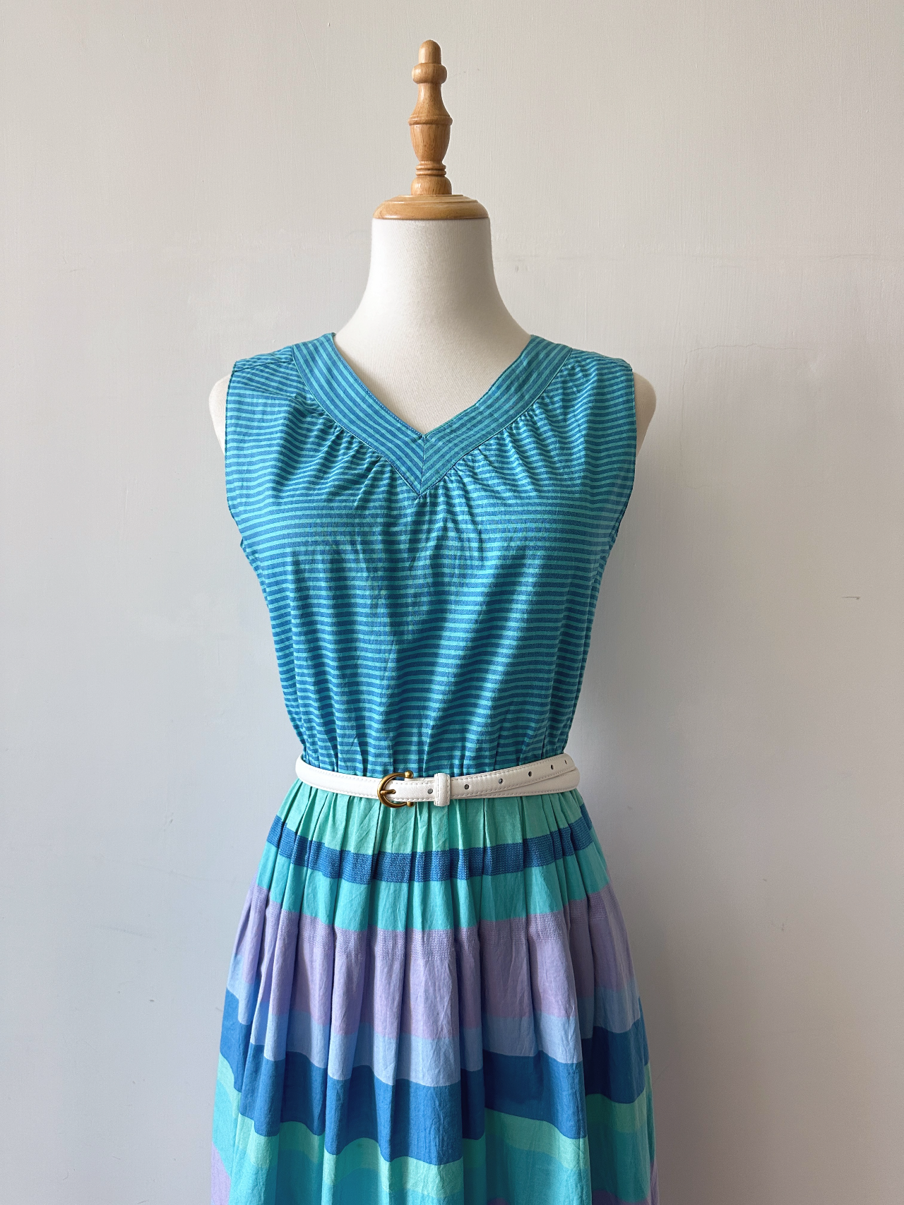 流水絮語古著背心連身裙