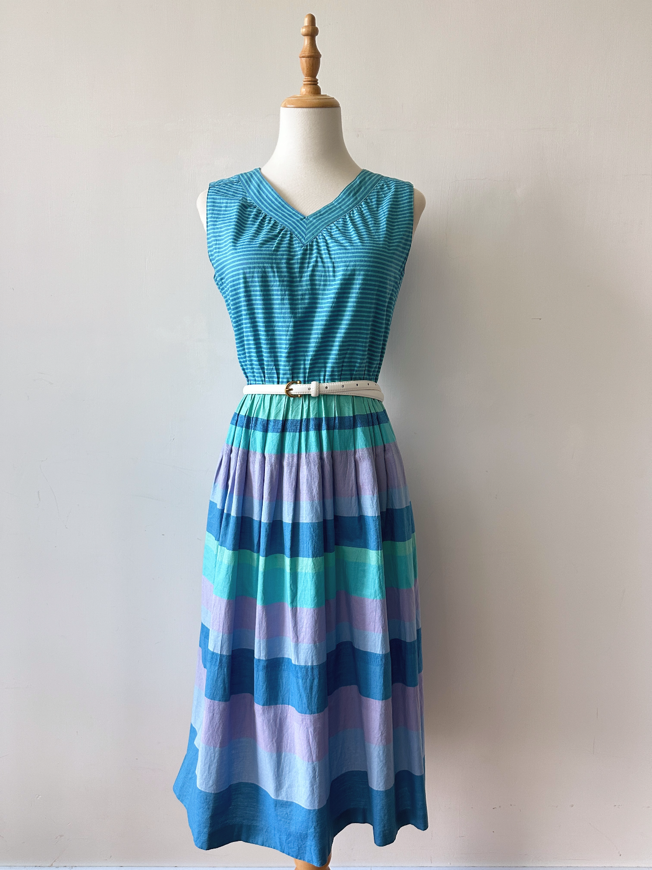 流水絮語古著背心連身裙