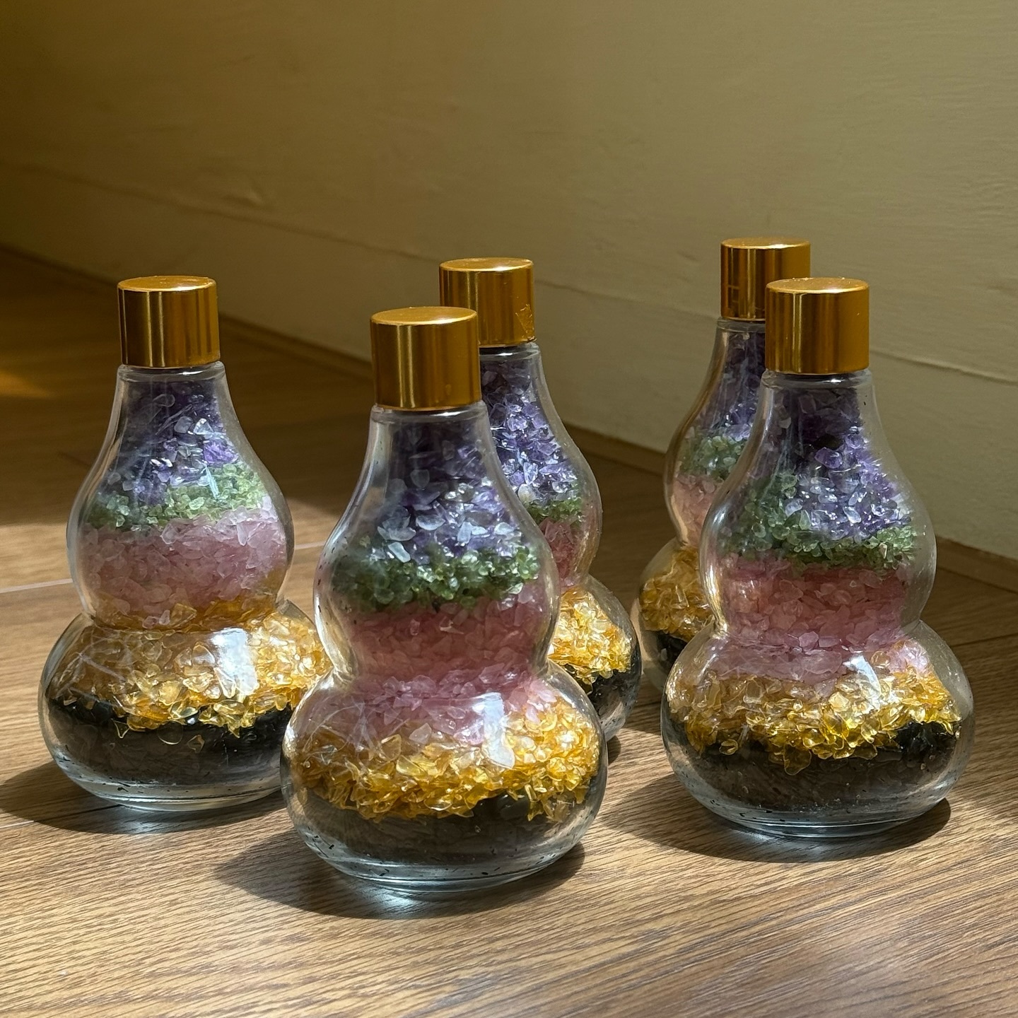 [原石] 五行開運葫蘆 碎石瓶 風水小物