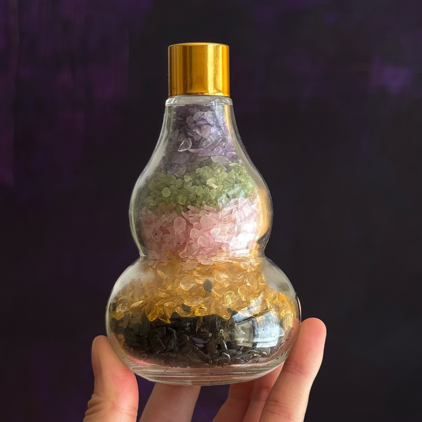 [原石] 五行開運葫蘆 碎石瓶 風水小物