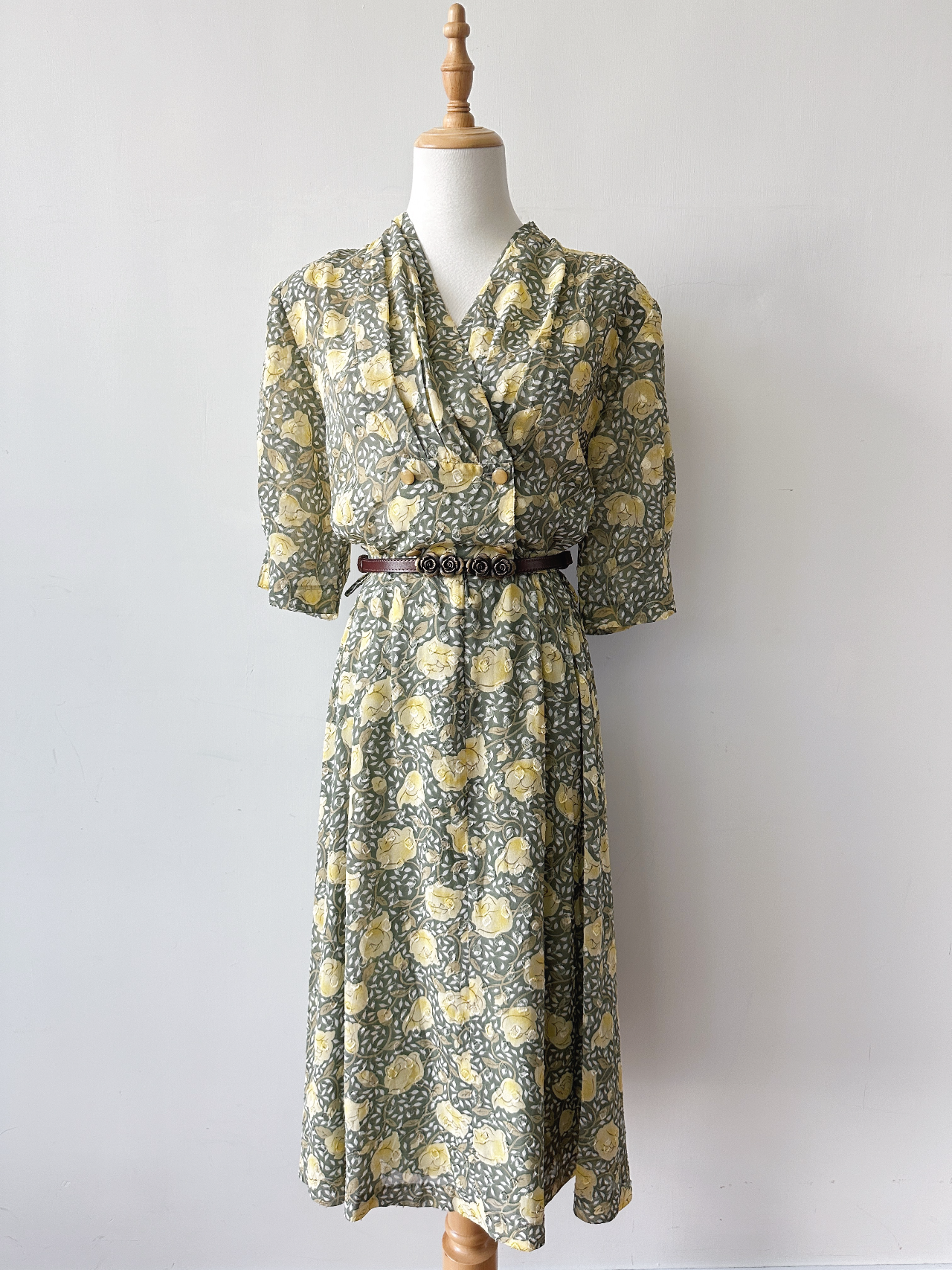 微風花語古著連身裙