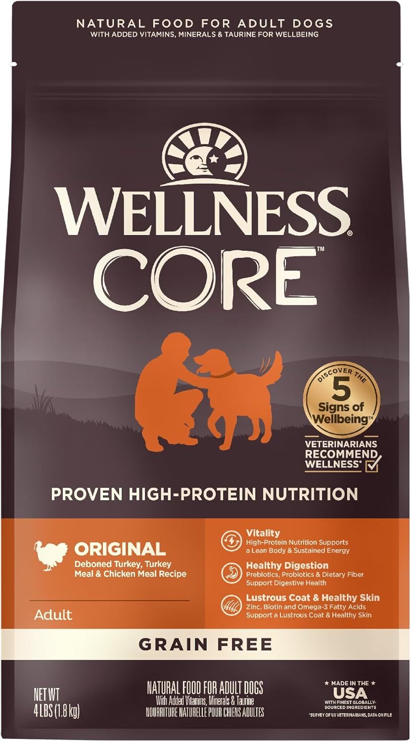 Wellness Core Deboned Turkey, Turkey Meal & Chicken Meal．4lb/12lb/24lb