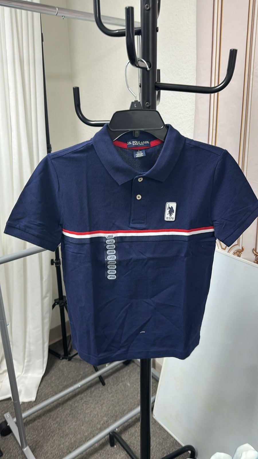 【現貨】U.S. POLO ASSN LL071640 男童有領短袖上衣(12C6423X)