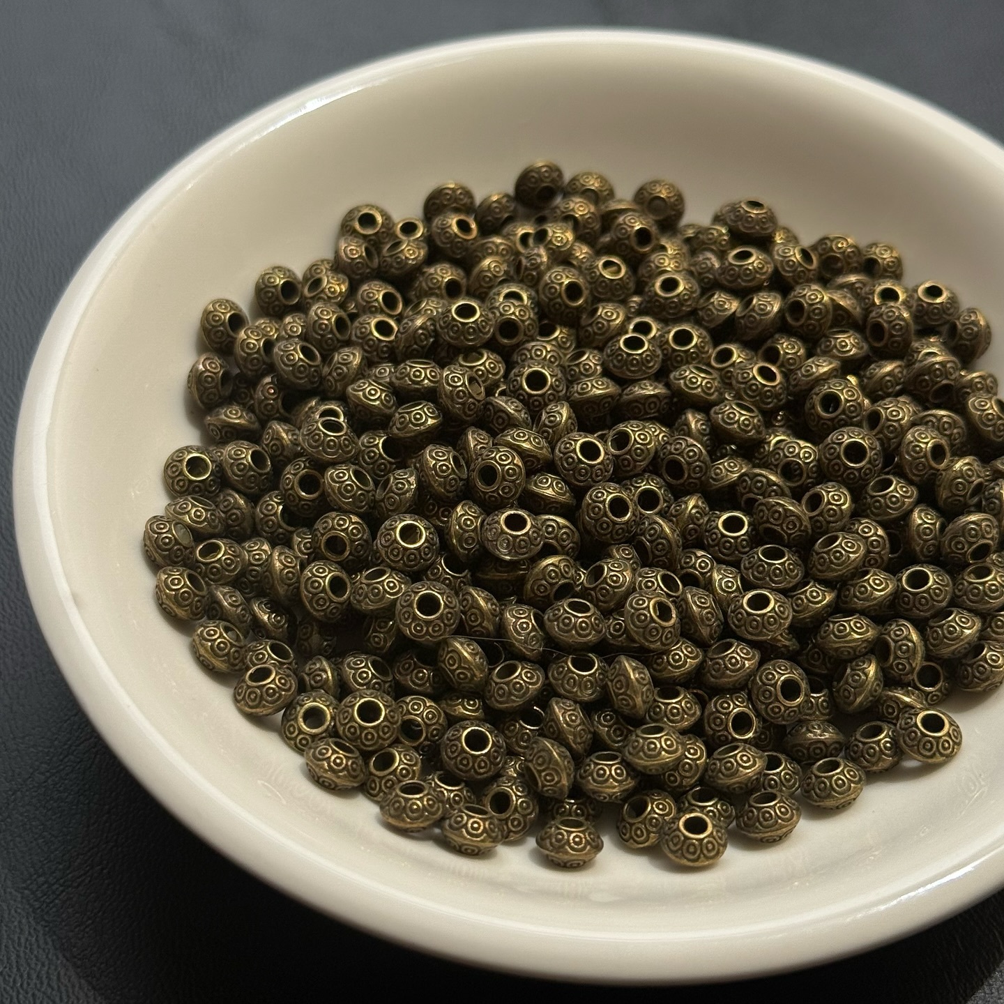 [原石] 金屬隔珠配件黃銅隔珠 水晶手串材料 一組10個 A1