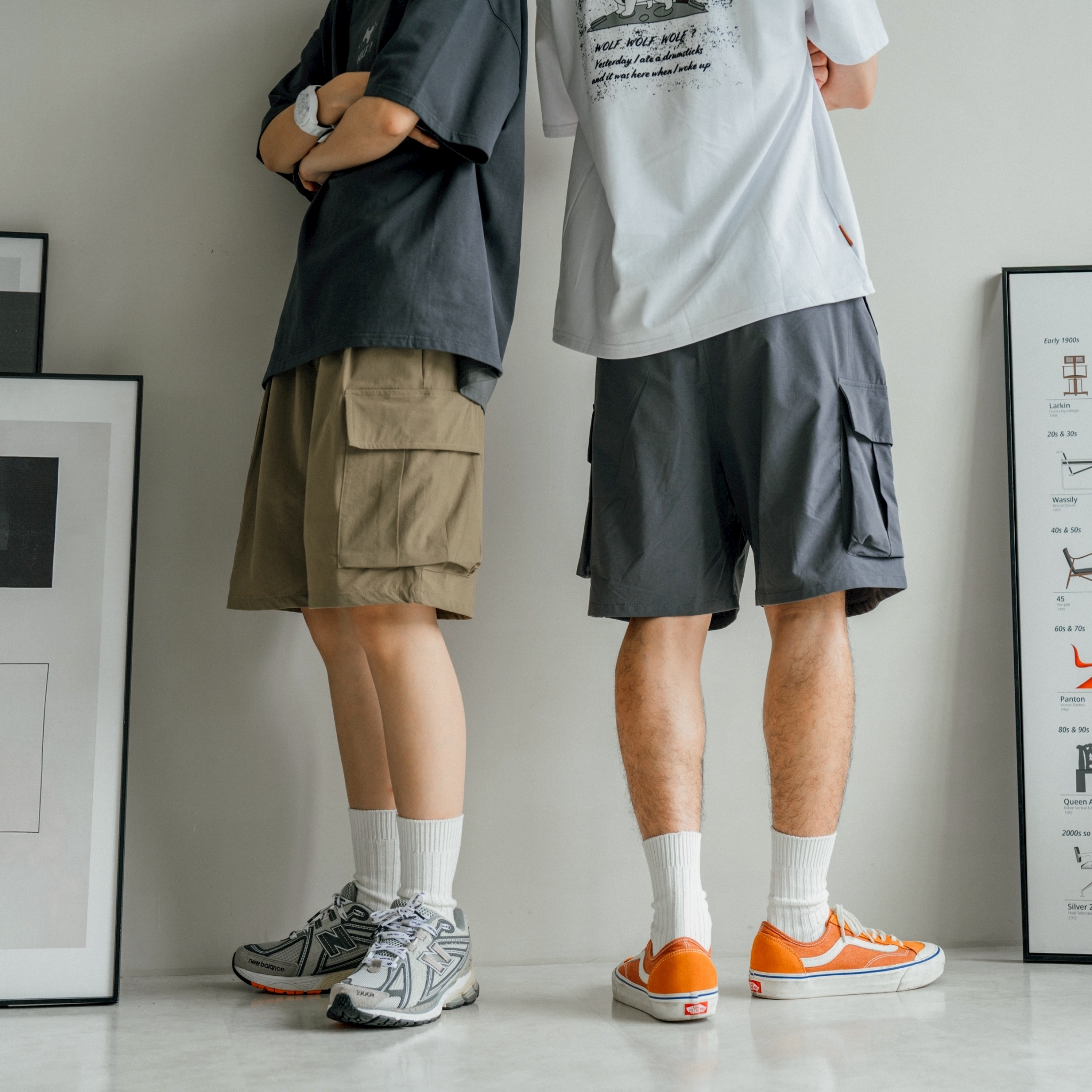 SBG 微立體口袋彈力寬鬆短褲 K660