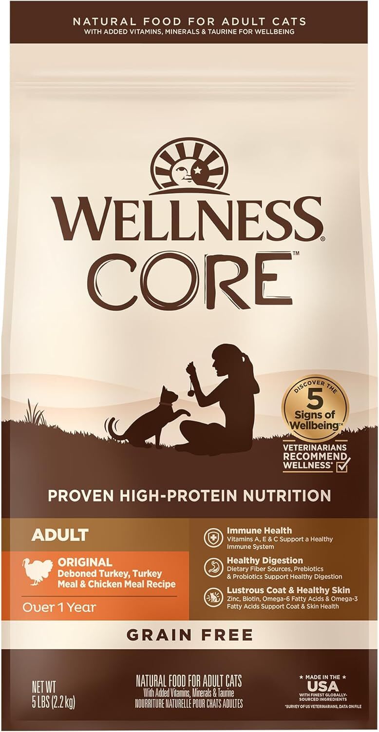 Wellness Core Original: Deboned Turkey, Turkey Meal & Chicken Meal．5lb/11lb