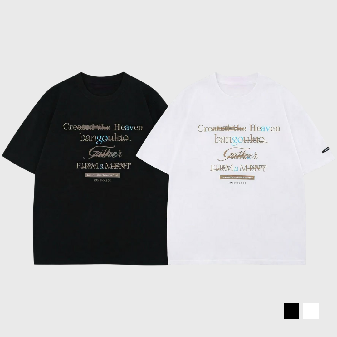 聖言拼貼印花短T