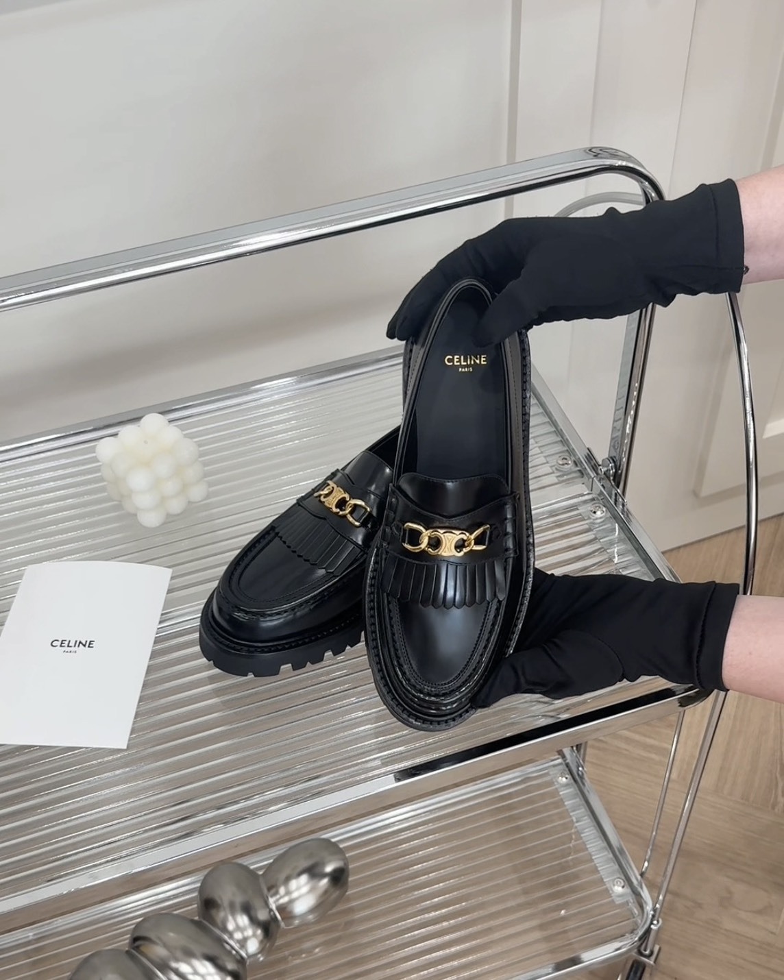 CELINE｜凱旋門樂福鞋  黑色