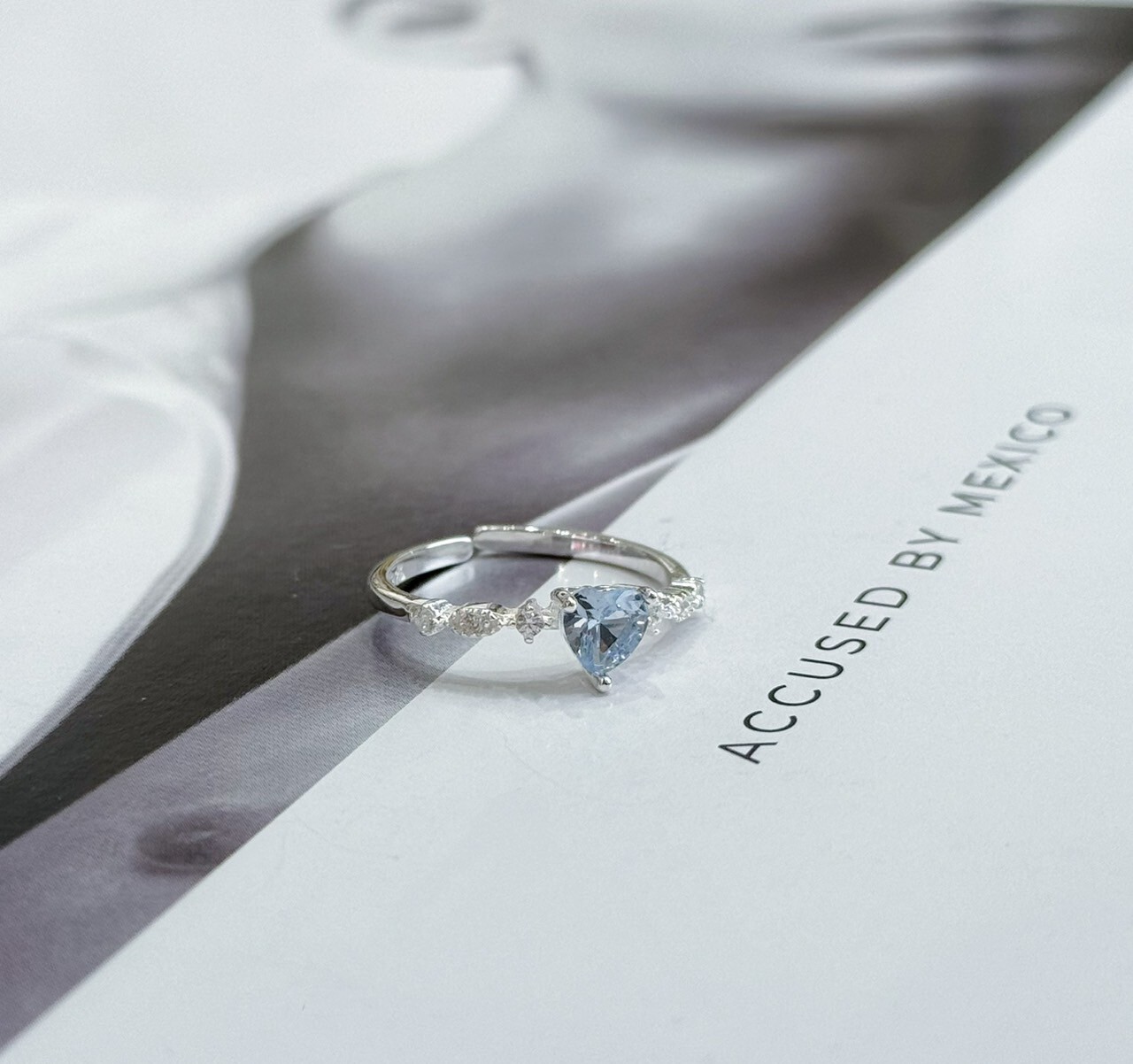 海洋之心純銀戒指