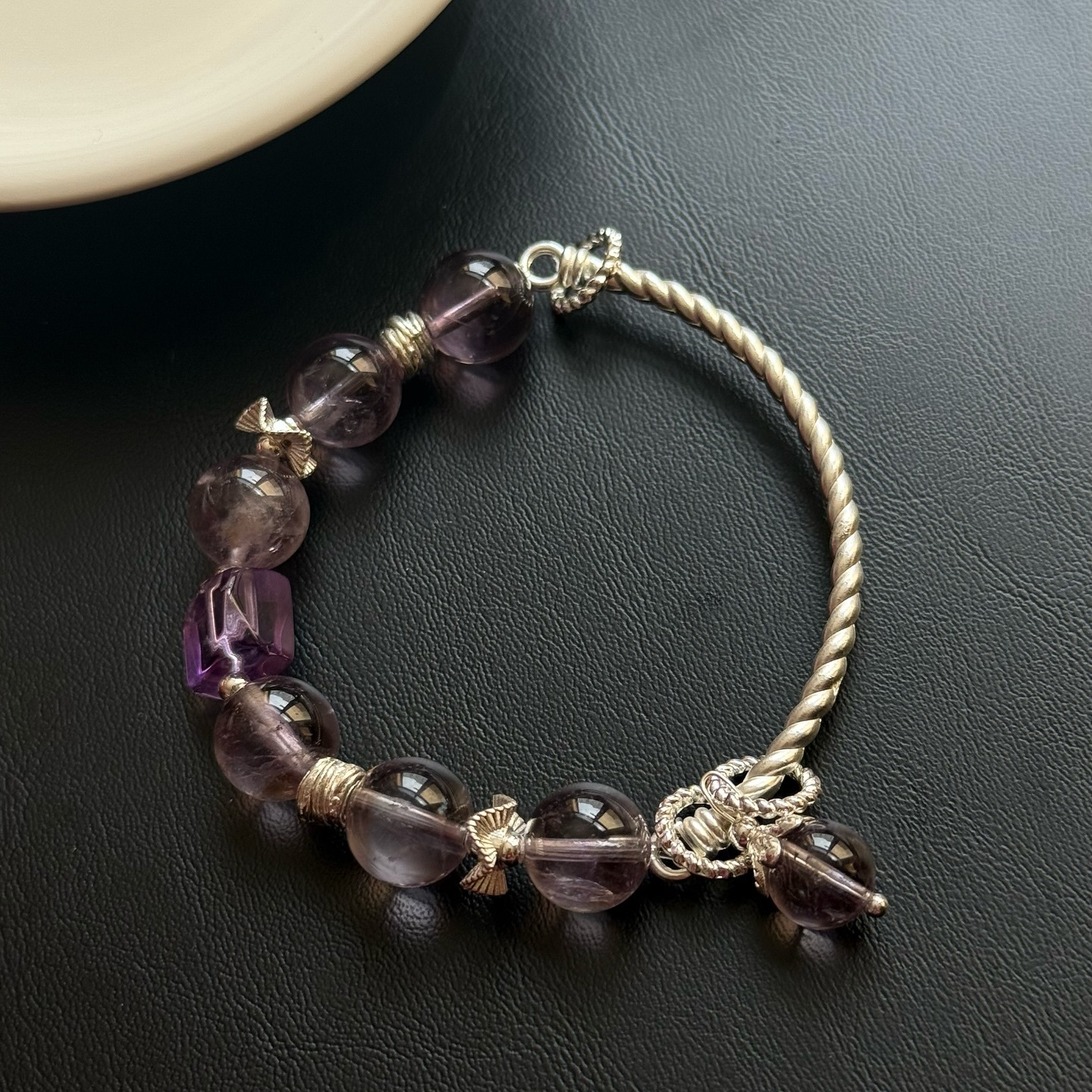 [原石] 紫水晶 水晶手環 設計款水晶手鏈