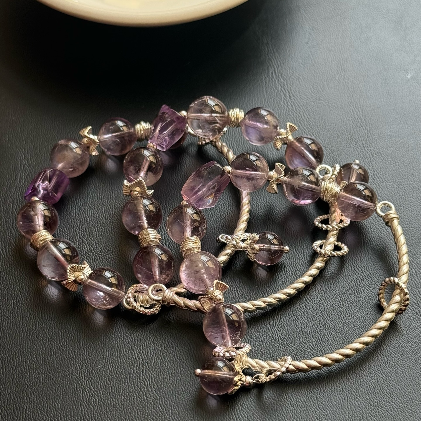 [原石] 紫水晶 水晶手環 設計款水晶手鏈